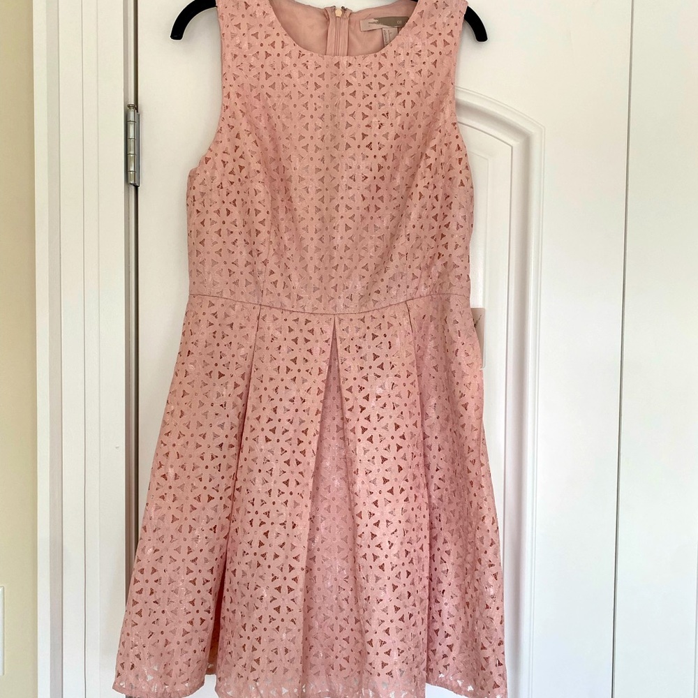 Pretty, pretty sleeveless dress! Size small. Light pink color.